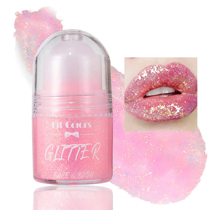 Holographic Body Glitter Gel for Body Face Hair Lip MakeupRoll-on Face Glitter for Mermaid Makeup Festival Rave AccessoriesBody Shimmer Halloween Makeup for Rave Party -25ml (Body Glitter 05#)