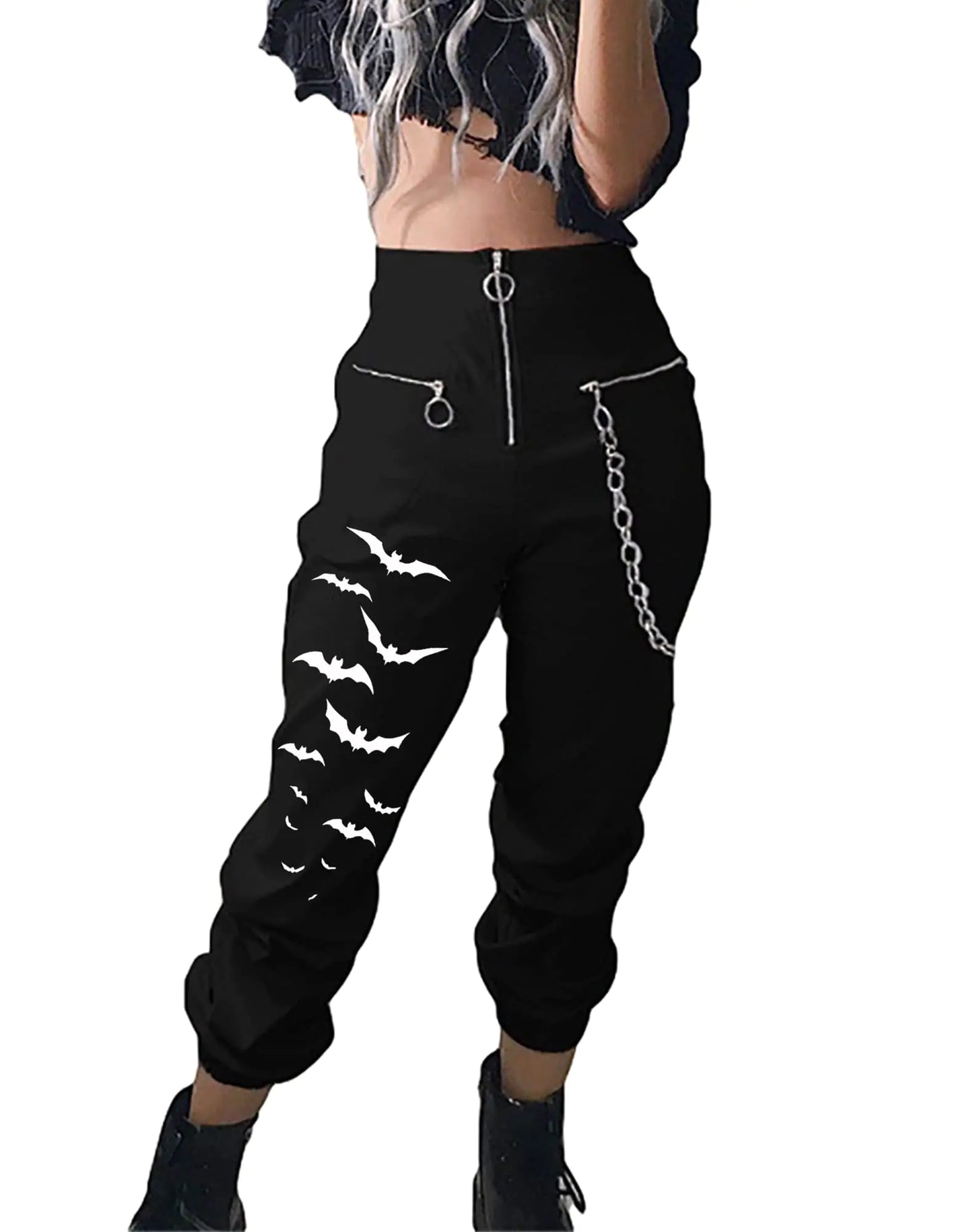 Quick Dry Outdoor Pants Rave Pants for Women Techwear Relaxed Fit Jogger Pants Solid Jogger