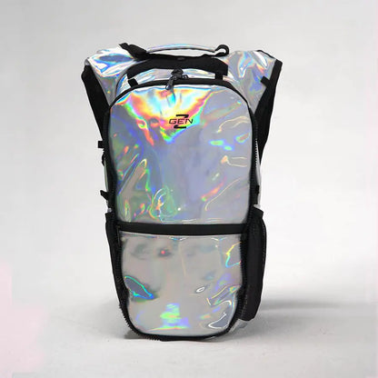 RaveRunner® Anti-Theft Hydration Backpack | Rave Hydration Pack Festival Water Bag Hydropack Rave Hydration Pack EDC (Holographic)