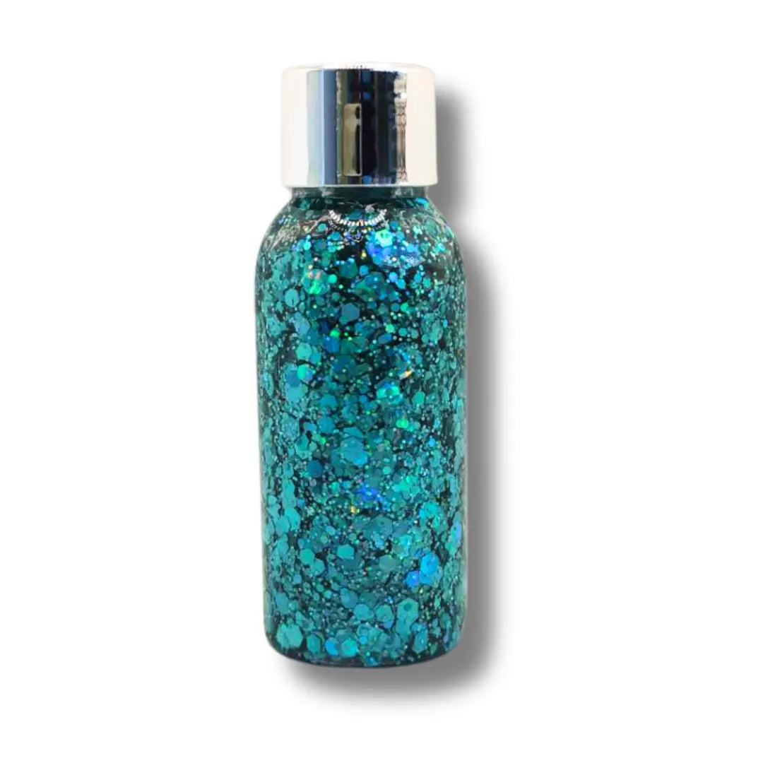 Festival Chunky Glitter Gel - Holographic Teal