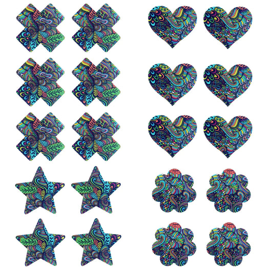 Sun.YG Nipple Breast Covers Nipplecovers Rave Pasties Adhesive Bra Disposable 10Pair