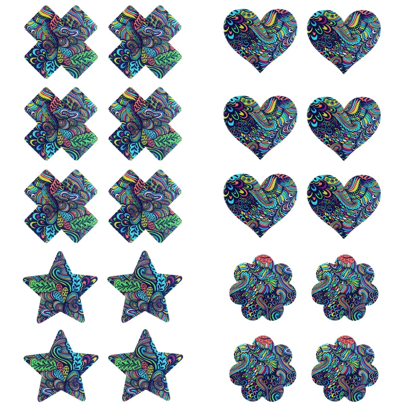 Sun.YG Nipple Breast Covers Nipplecovers Rave Pasties Adhesive Bra Disposable 10Pair