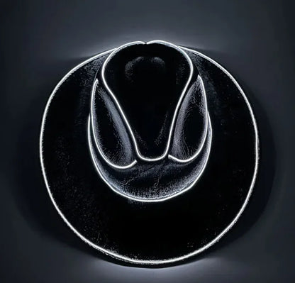 Halloween Festival Party LED Wireless Fluorescent Colorful Cowboy Flashing Hat