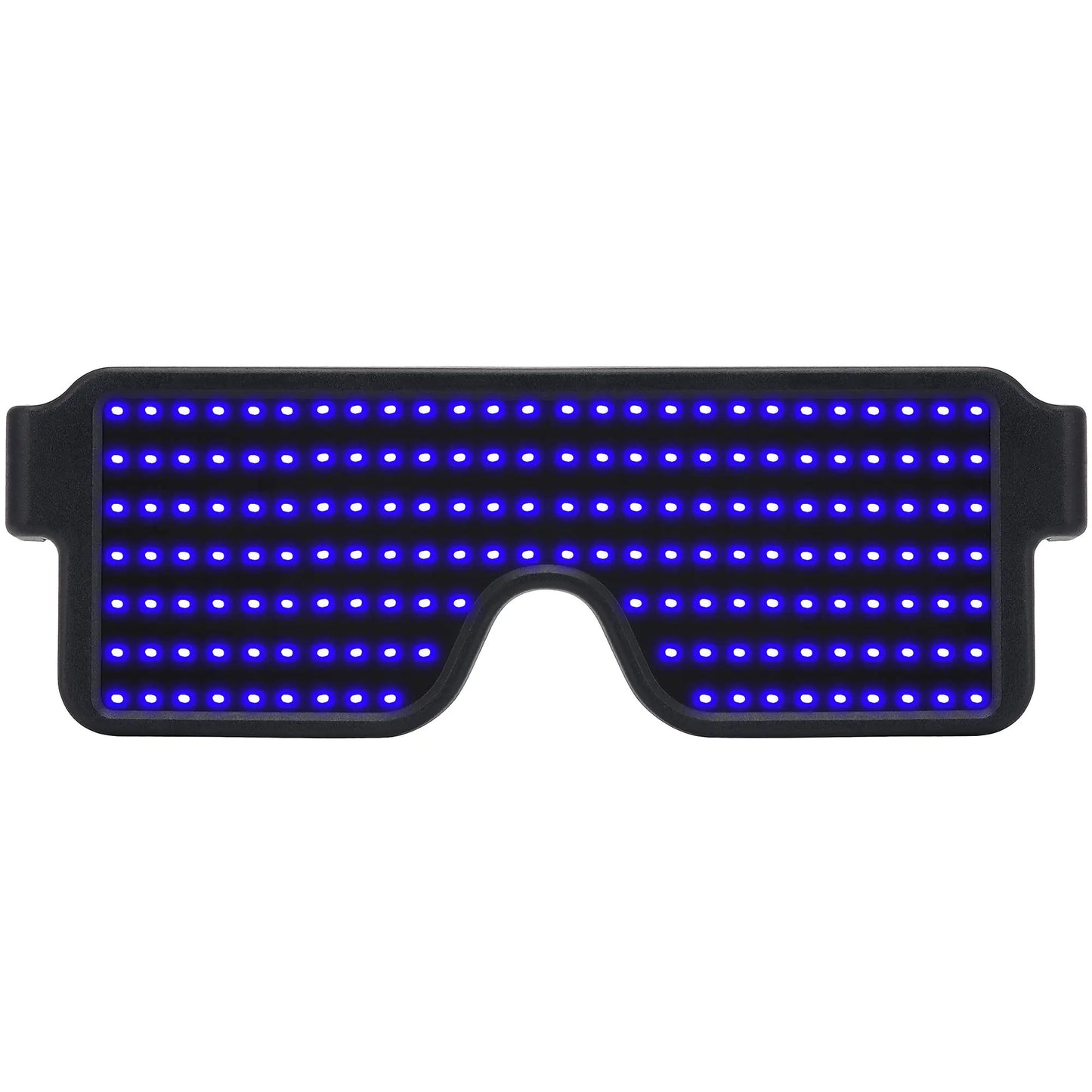 WOWSUN LED Glasses Light Up Dynamic Party Favor Glasses Festival Christmas USB Rechargeable LED Rave Glowing Flashing Glasses