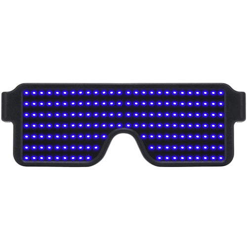 WOWSUN LED Glasses Light Up Dynamic Party Favor Glasses Festival Christmas USB Rechargeable LED Rave Glowing Flashing Glasses